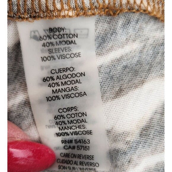 Calvin Klein Women's Animal Print Puff Sleeve Blouse Top Size Medium - Picture 8 of 10